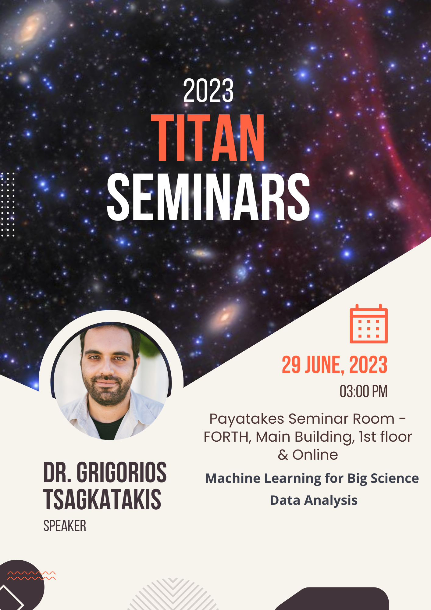 Seminar: Machine Learning for Big Science  Data Analysis